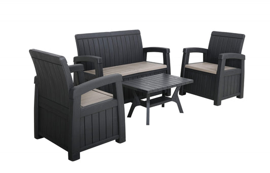 Rattan Storage 2 seater Sofa Set | AMIR | Faro 04