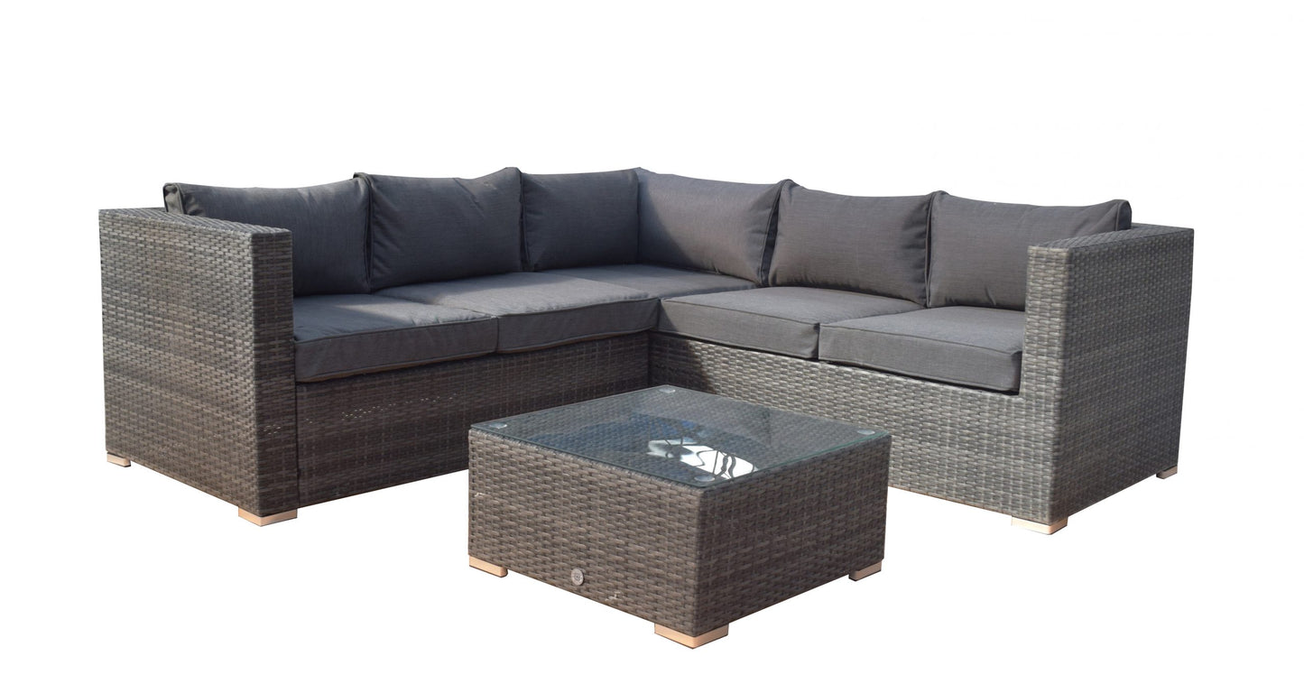 Rattan Corner Sofa Set with Coffee Table | Georgia | Geor0103