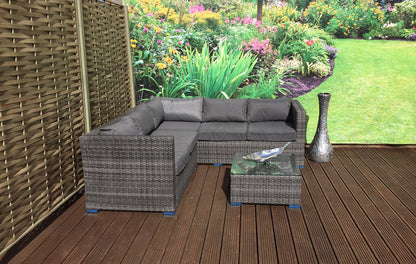 Rattan Corner Sofa Set with Coffee Table | Georgia | Geor0103