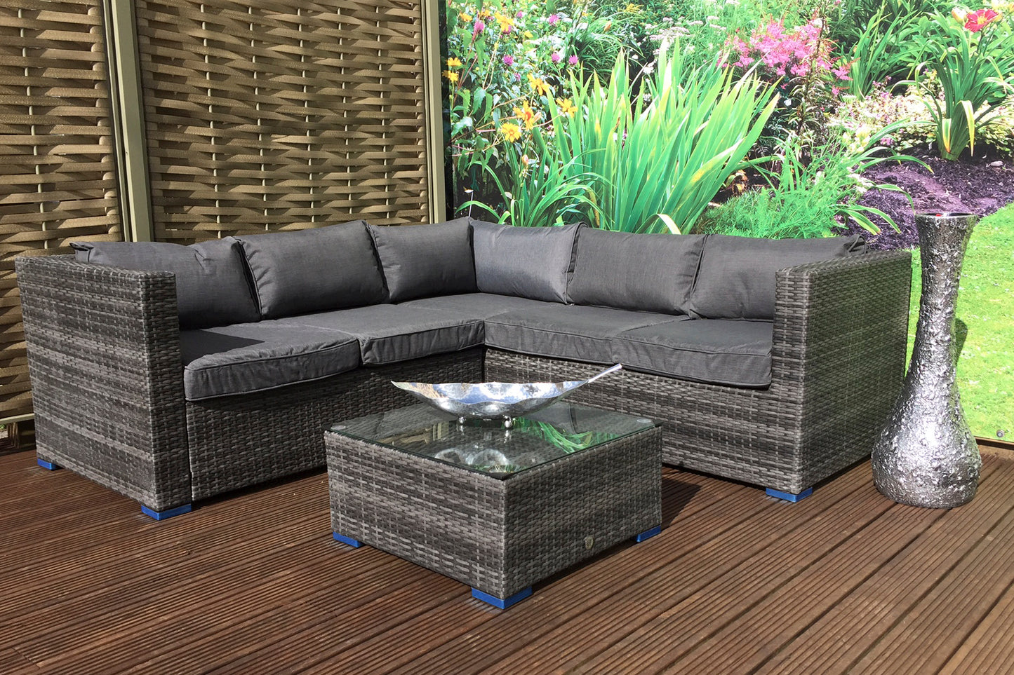 Rattan Corner Sofa Set with Coffee Table | Georgia | Geor0103