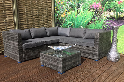 Rattan Corner Sofa Set with Coffee Table | Georgia | Geor0103
