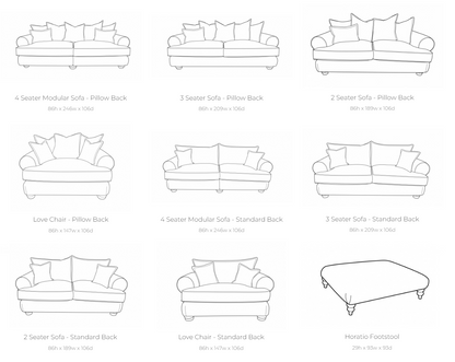 Horatio Fabric Sofa Collection | Buoyant Upholstery