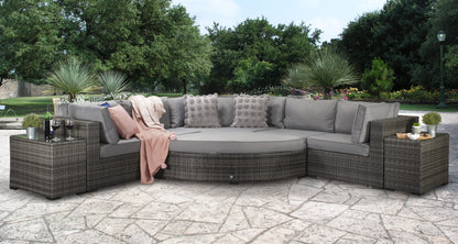 Rattan Jessica Modular Corner Sofa Set Grey | Jess0005