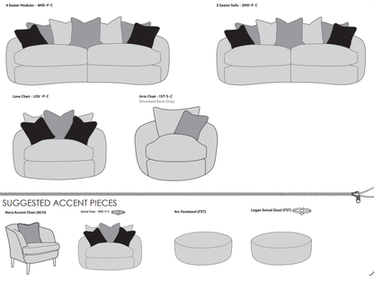 Logan Fabric Sofa Collection | Buoyant Upholstery