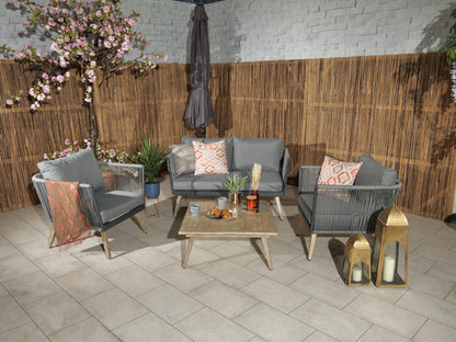Rattan Milan Four Seater Sofa Lounging Set  | AMIR | MIL2SOF-WS