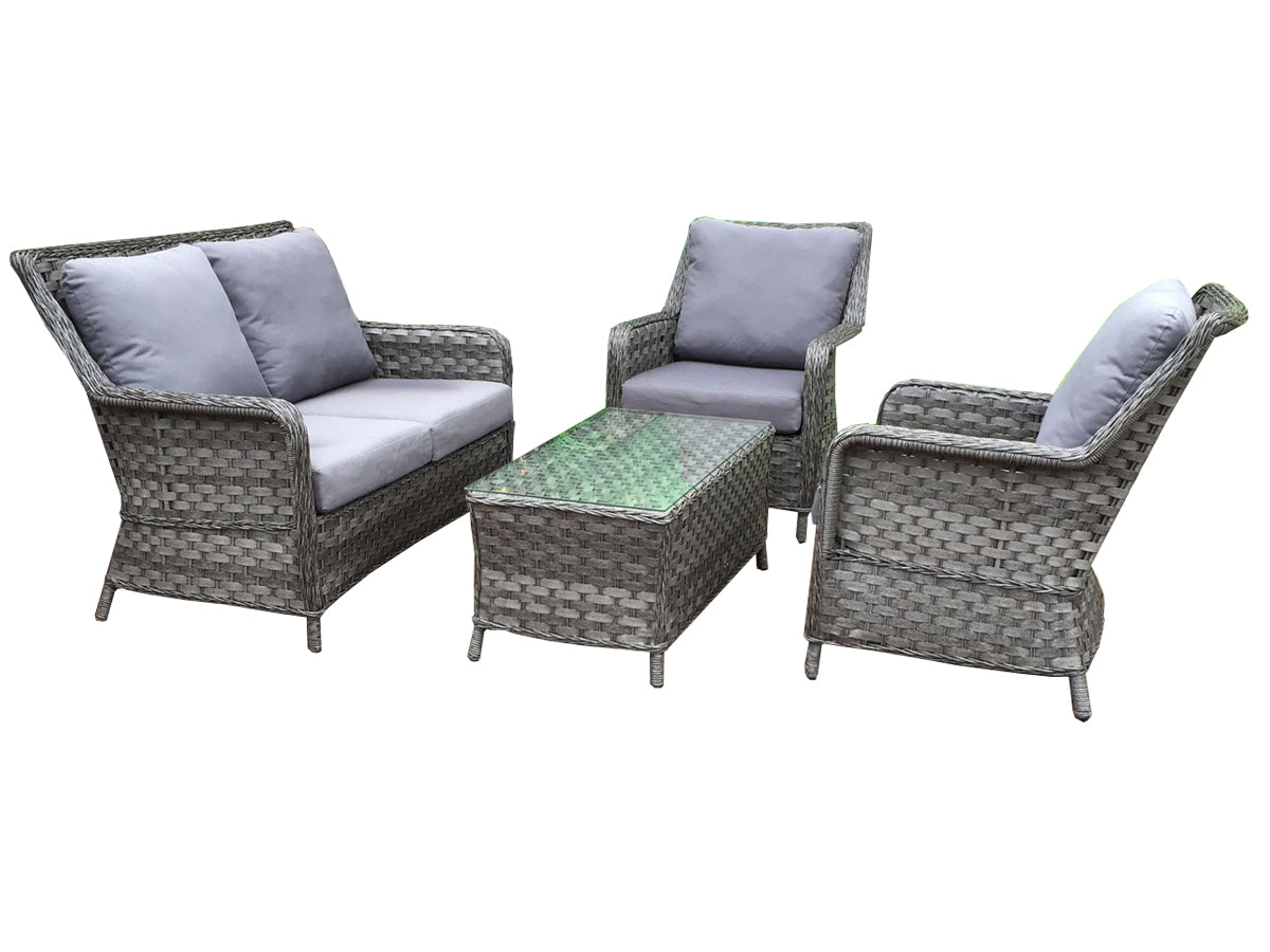 Rattan 4 Seater Sofa Set with Chairs | Mia0008