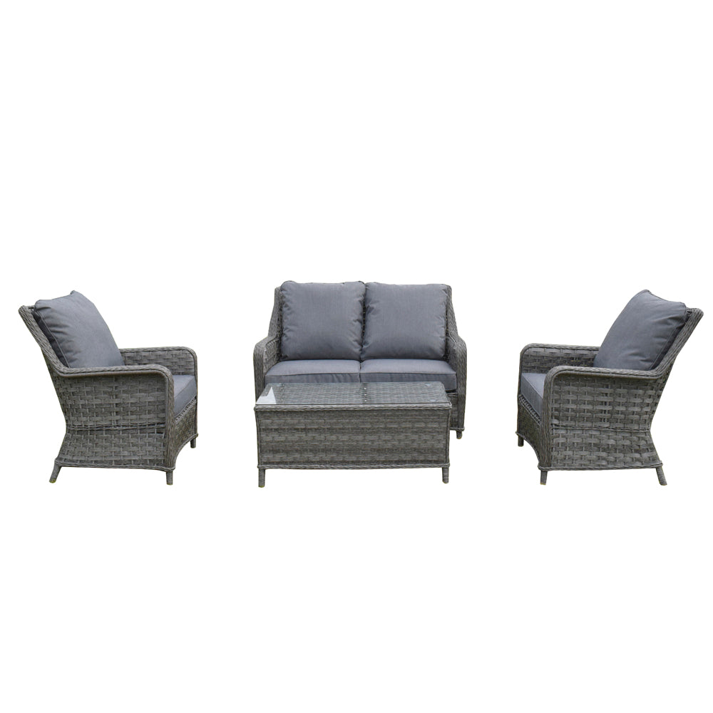 Rattan 4 Seater Sofa Set with Chairs | Mia0008