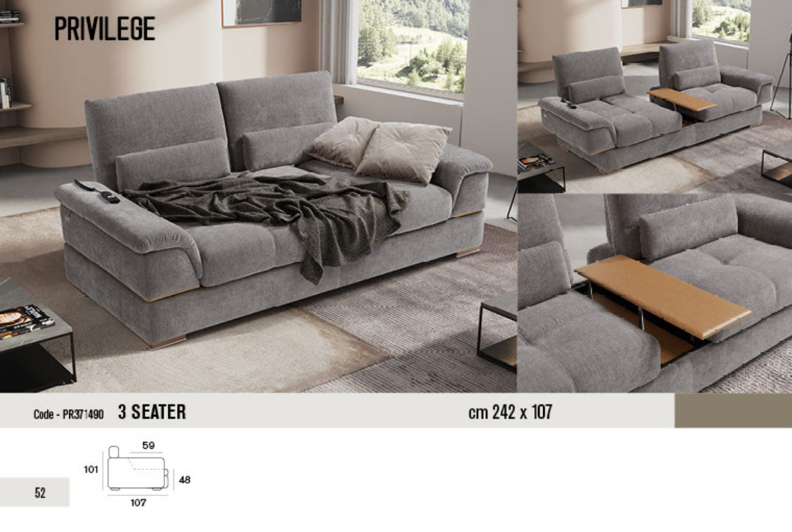 Privilege Leather Sofa Collection | Newtrend Concepts Italia