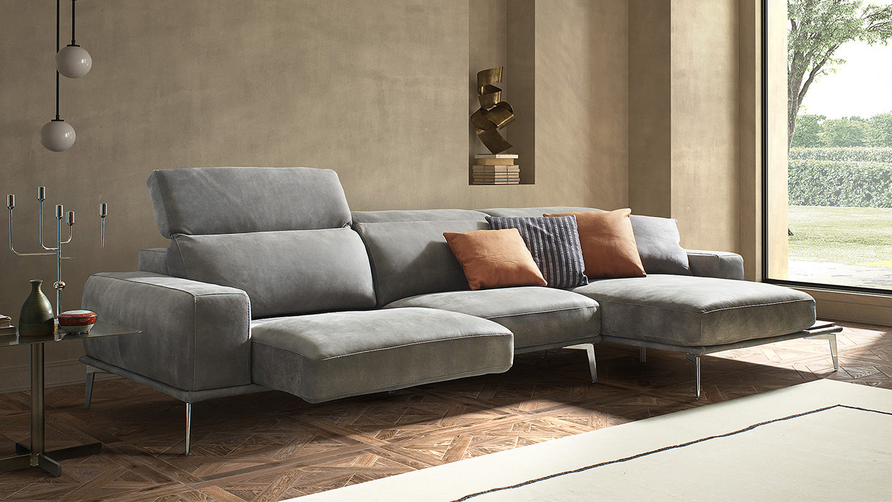 Modular Villeneuve Leather Sofa Collection | Newtrend Concepts Italia