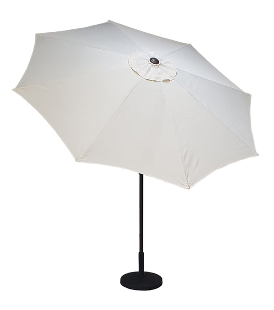 Rattan 2.5m Table Parasol in Beige with Tilt | Para0076
