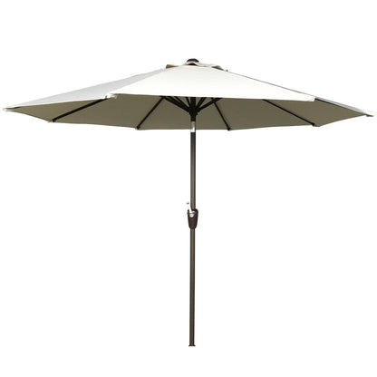 Rattan 2.5m Table Parasol in Beige with Tilt | Para0076
