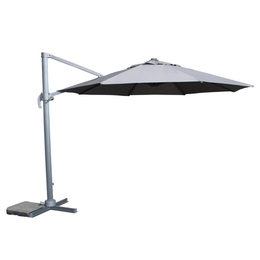 Rattan 3.5m Round Roma Parasol in Grey | Para0085