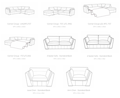 Phoenix Leather Sofa Collection | Buoyant Upholstery