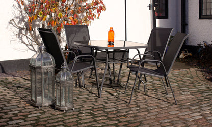Rio 4 Seater Stacking Dining Set | AMIR | RIO-01