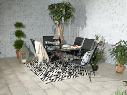 Rio 6 Seater Stacking Dining Set | AMIR | RIO-02