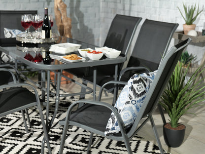Rio 6 Seater Stacking Dining Set | AMIR | RIO-02