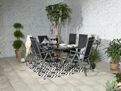 Rio 6 Seater Recliner Dining Set | AMIR | RIO-03