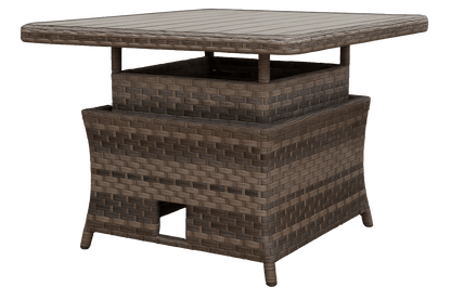 Rattan Ledbury Casual Corner Sofa Set with Lift Table