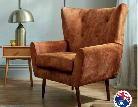 Red Rose Ritz Accent Chair