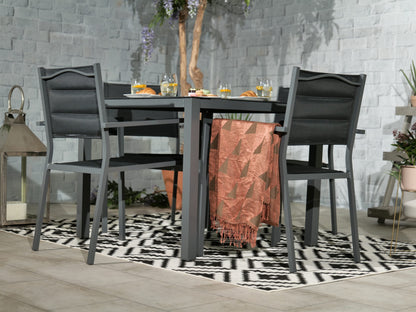 Sorrento 4 Seater Dining Set Including Parasol | AMIR | SOR-01