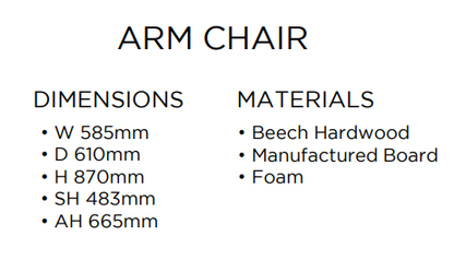 Swanley Fabric Chair Collection | Shackletons
