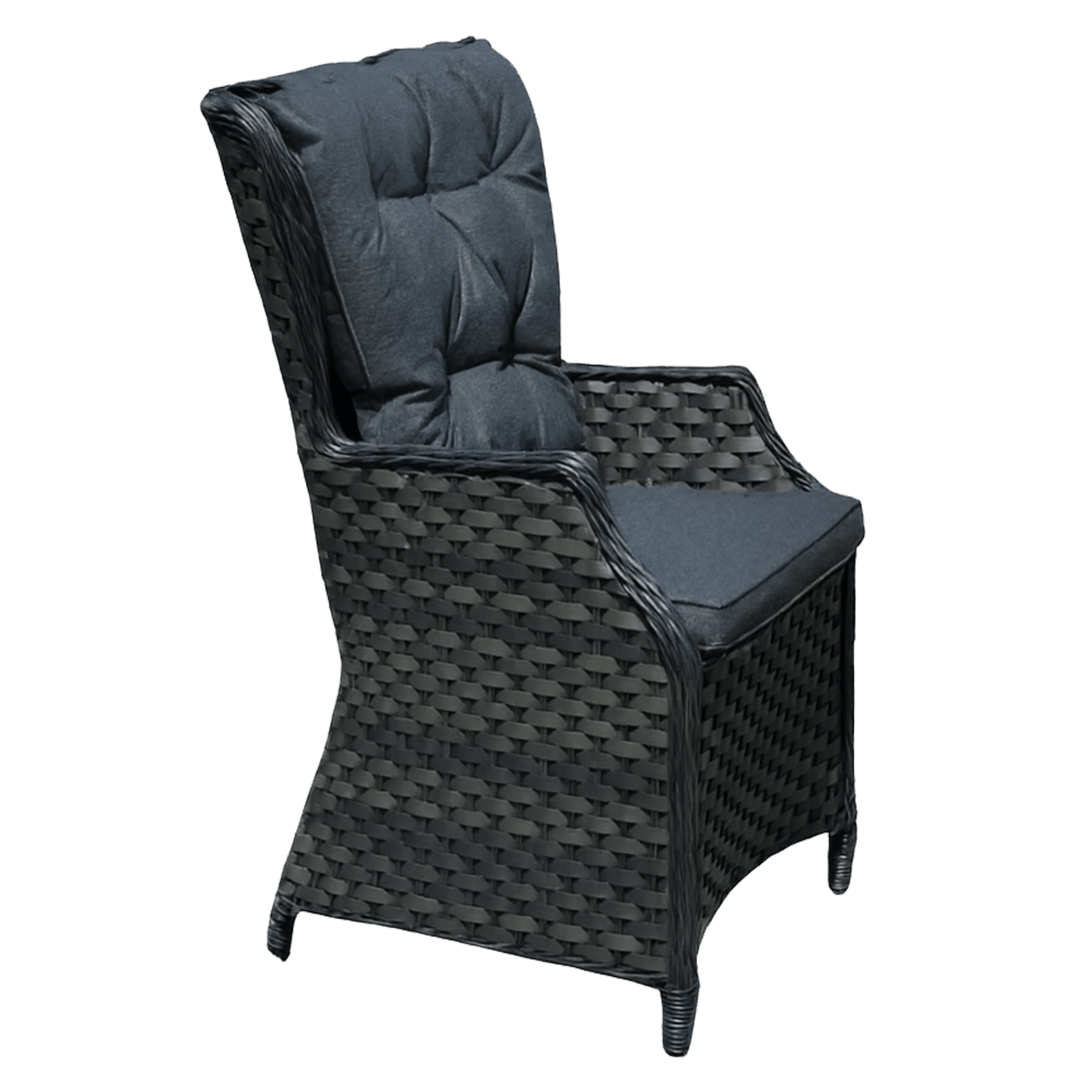 NEW Tammy Rattan Garden Grey Bistro Set Table + 2 Chairs