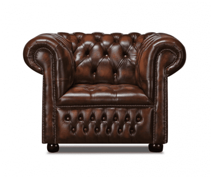 Watson Leather Chesterfield Armchair | Arnie