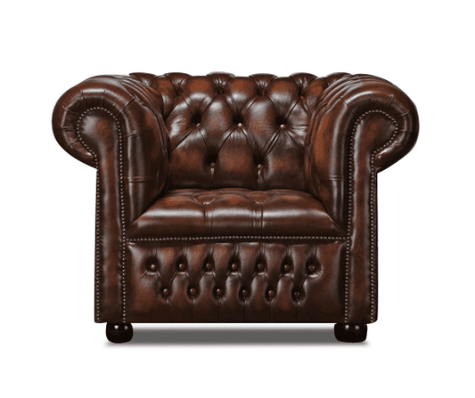 Watson Leather Chesterfield Armchair | Arnie