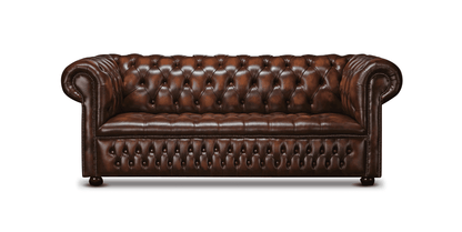 Trafalgar Leather 3 Seater Chesterfield Sofa | Arnie