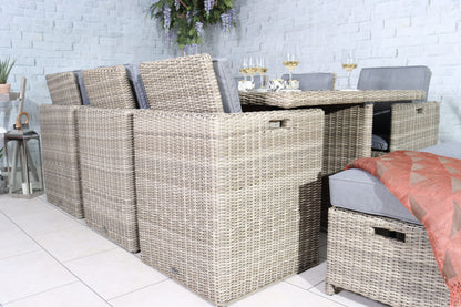 Rattan Wentworth 10 Seater Cube Set | AMIR | WEN10CUB-WS