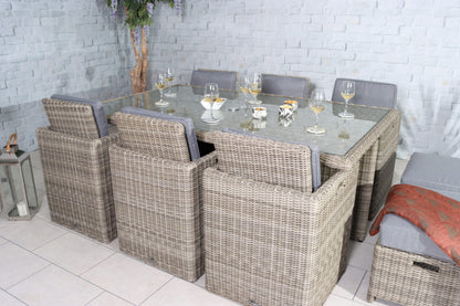 Rattan Wentworth 10 Seater Cube Set | AMIR | WEN10CUB-WS