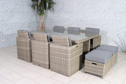 Rattan Wentworth 10 Seater Cube Set | AMIR | WEN10CUB-WS