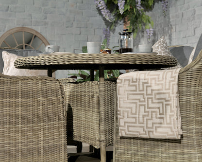 Rattan Wentworth Imperial 4 Seater Dining Set  | AMIR | WEN110IMP-WS
