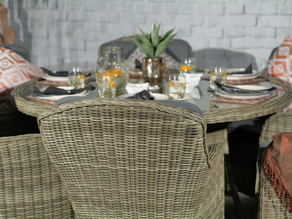 Rattan Wentworth Imperial 6 Seater Dining Set | AMIR | WEN140IMP-WS