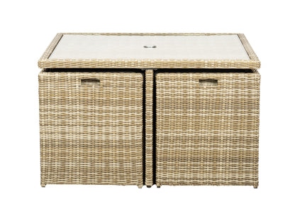 Rattan Wentworth 8 Seater Cube Set | AMIR | WEN8CUB-WS