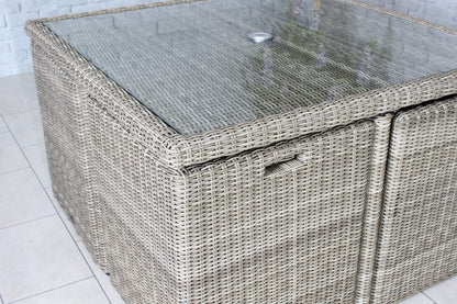 Rattan Wentworth 8 Seater Cube Set | AMIR | WEN8CUB-WS