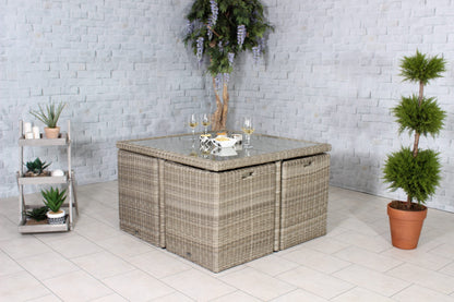 Rattan Wentworth 8 Seater Cube Set | AMIR | WEN8CUB-WS