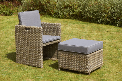 Rattan Wentworth 8 Seater Cube Set | AMIR | WEN8CUB-WS