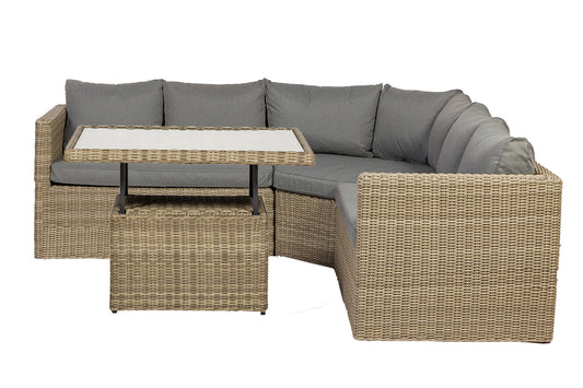 Rattan Wentworth Corner Lounging Set | AMIR | WENADJLOU-WS