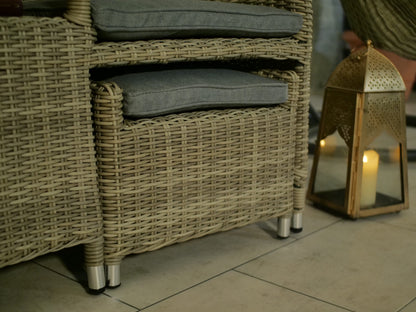 Rattan Wentworth Fixed Companion Set | AMIR | WENFIXCOMP-WS