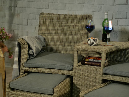 Rattan Wentworth Fixed Companion Set | AMIR | WENFIXCOMP-WS