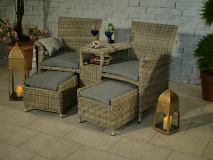 Rattan Wentworth Fixed Companion Set | AMIR | WENFIXCOMP-WS