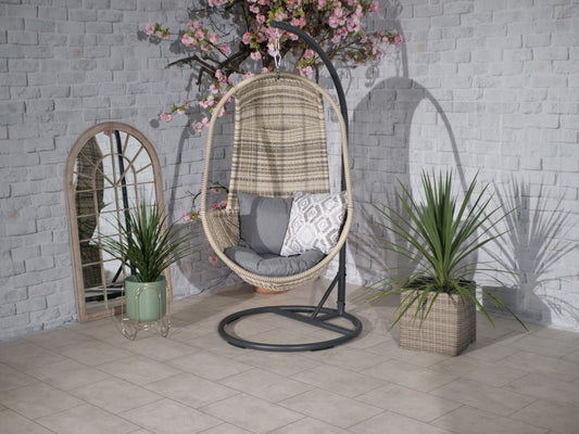 Rattan Wentworth Hanging Pod Chair | AMIR | WENPOD-WS-SET