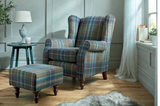 Red Rose WING BACK  STOOL