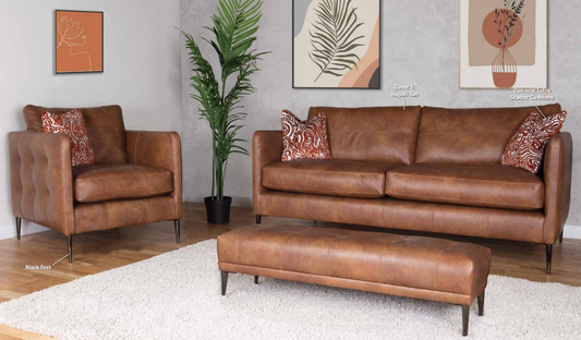 Warren Leather Sofa Collection | Buoyant Upholstery