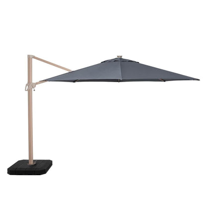 Homeflair -Zeus 3.5m Round Wood Effect Rotating Cantilever Parasol
