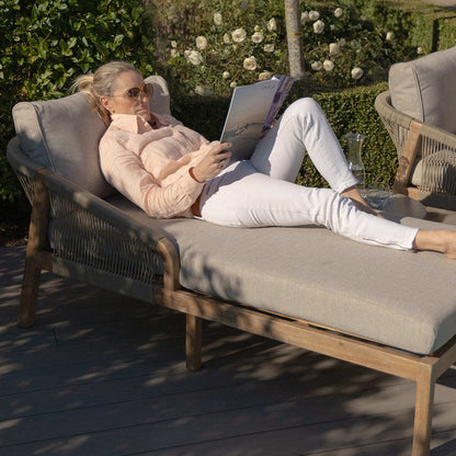 Homeflair - Martinique Rope Weave Double Sunlounger Set