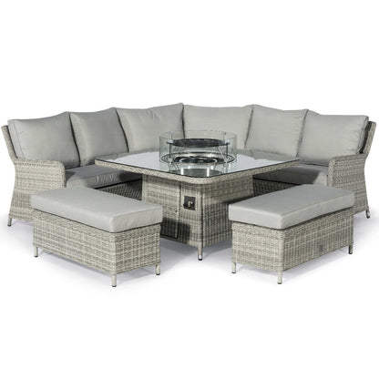 Homeflair - Oxford Royal Rattan Corner Dining Sofa Set