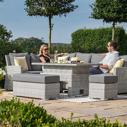 Homeflair - Ascot Rectangular Rattan Corner Dining Set
