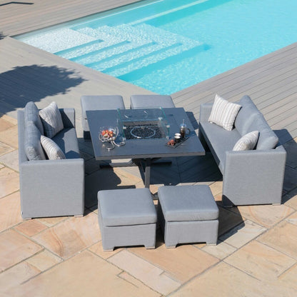Homeflair -Outdoor Fabric Fuzion Cube Sofa Set